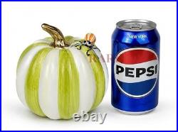 Mackenzie-Childs Fergal's Friend Spider on Mini Moss Stripe Pumpkin New