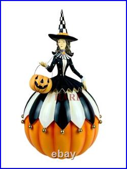 Mackenzie-Childs Good Witch 20.5 Tall x 9.24 Diameter Pumpkin New