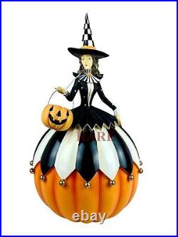 Mackenzie-Childs Good Witch 20.5 Tall x 9.24 Diameter Pumpkin New