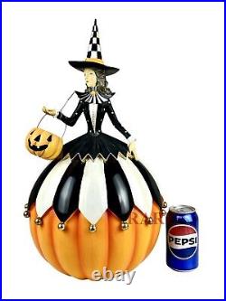 Mackenzie-Childs Good Witch 20.5 Tall x 9.24 Diameter Pumpkin New