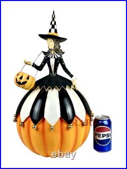 Mackenzie-Childs Good Witch 20.5 Tall x 9.24 Diameter Pumpkin New