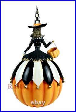 Mackenzie-Childs Good Witch 20.5 Tall x 9.24 Diameter Pumpkin New