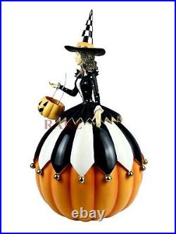 Mackenzie-Childs Good Witch 20.5 Tall x 9.24 Diameter Pumpkin New