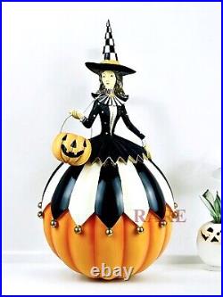 Mackenzie-Childs Good Witch 20.5 Tall x 9.24 Diameter Pumpkin New