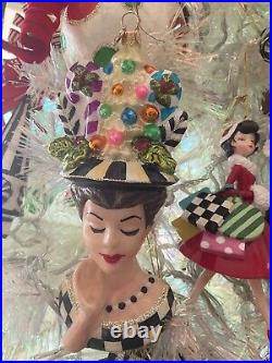 Mackenzie-Childs Granny Kitsch Lady Portrait Ornament. NIB More Available