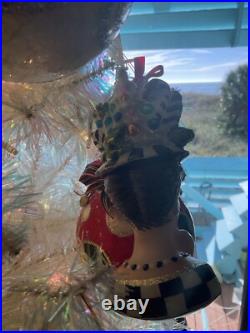Mackenzie-Childs Granny Kitsch Lady Portrait Ornament. NIB More Available