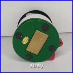 Mackenzie-Childs Granny Kitschy Snowman Frosty Courtly Check Candle Holder