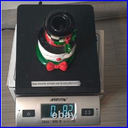 Mackenzie-Childs Granny Kitschy Snowman Frosty Courtly Check Candle Holder