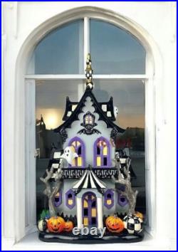 Mackenzie-Childs Halloween Illuminated Music Haunted House New No Box