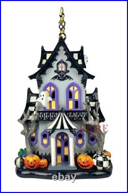 Mackenzie-Childs Halloween Illuminated Music Haunted House New No Box