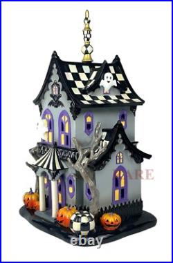 Mackenzie-Childs Halloween Illuminated Music Haunted House New No Box