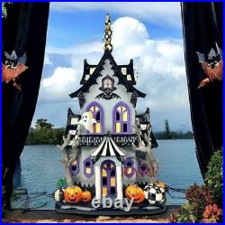 Mackenzie-Childs Halloween Illuminated Music Haunted House New No Box