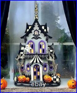 Mackenzie-Childs Halloween Illuminated Music Haunted House New No Box