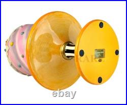 Mackenzie-Childs Halloween Trick or Treat Cake Pumpkins Ghosts Pedestal New Box