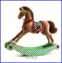 Mackenzie Childs Holiday Fabric Rocking Horse