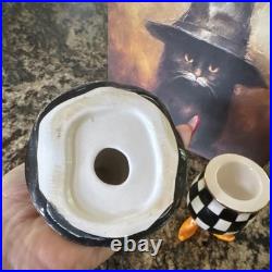 Mackenzie Childs Hostess Set Halloween Witches Witch Hat Toothpick Holder