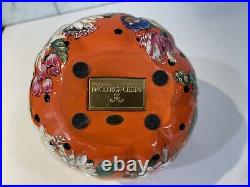 Mackenzie Childs Medium Orange Flower Market Pumpkin