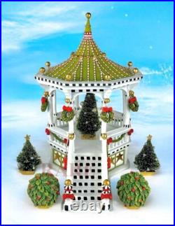 Mackenzie-Childs Patience Brewster Caroler Gazebo Display With Trees New No Box