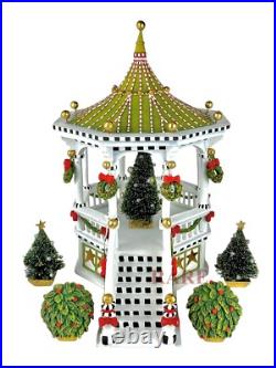 Mackenzie-Childs Patience Brewster Caroler Gazebo Display With Trees New No Box