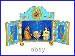 Mackenzie-Childs Patience Brewster Mini Nativity Retablo Holy Family New Box Mackenzie-Childs Patience Brewster Mini Nativity Retablo Holy Family New Box
