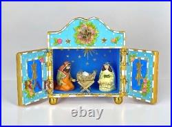 Mackenzie-Childs Patience Brewster Mini Nativity Retablo Holy Family New Box Mackenzie-Childs Patience Brewster Mini Nativity Retablo Holy Family New Box