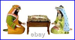 Mackenzie-Childs Patience Brewster Nativity Holy Family Figures New