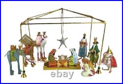 Mackenzie-Childs Patience Brewster Nativity Mini Figures Introduction Set of 13