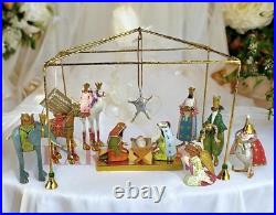 Mackenzie-Childs Patience Brewster Nativity Mini Figures Introduction Set of 13