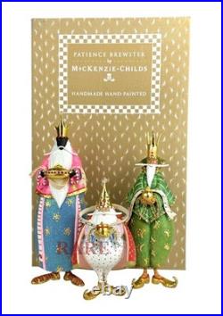Mackenzie-Childs Patience Brewster Nativity World Magi Figures New Box