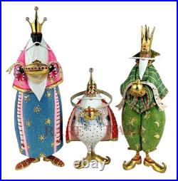 Mackenzie-Childs Patience Brewster Nativity World Magi Figures New Box