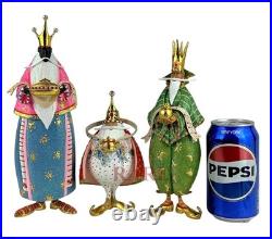 Mackenzie-Childs Patience Brewster Nativity World Magi Figures New Box