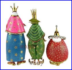 Mackenzie-Childs Patience Brewster Nativity World Magi Figures New Box