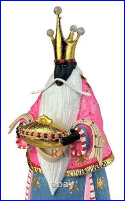 Mackenzie-Childs Patience Brewster Nativity World Magi Figures New Box