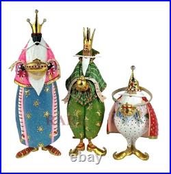 Mackenzie-Childs Patience Brewster Nativity World Magi Figures Set of 3 New Box Mackenzie-Childs Patience Brewster Nativity World Magi Figures Set of 3 New Box