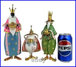 Mackenzie-Childs Patience Brewster Nativity World Magi Figures Set of 3 New Box Mackenzie-Childs Patience Brewster Nativity World Magi Figures Set of 3 New Box