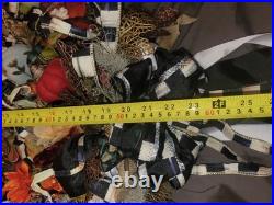 Mackenzie Childs Ribbon Spider Fall Halloween THANKSGIVING Holiday Door Wreath