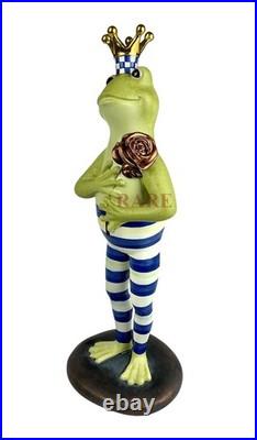 Mackenzie-Childs Royal Fergal The Frog With Flower Décor New No Box