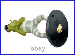 Mackenzie-Childs Sterling Check Fergal The Frog With Snail Décor New No Box