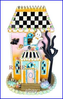 Mackenzie-Childs Trick or Treat Illuminated Sweets Mansion New Box