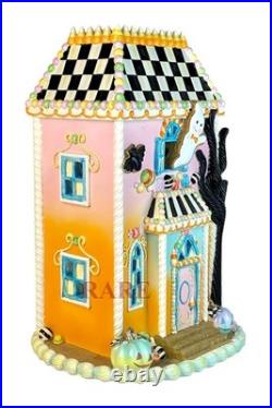 Mackenzie-Childs Trick or Treat Illuminated Sweets Mansion New Box