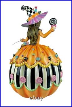 Mackenzie-Childs Trick or Treat Illuminated Witch Figurine 14.25 Tall New Box Mackenzie-Childs Trick or Treat Illuminated Witch Figurine 14.25 Tall New Box
