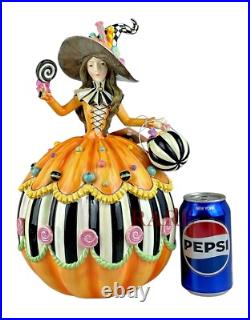 Mackenzie-Childs Trick or Treat Illuminated Witch Figurine 14.25 Tall New Box