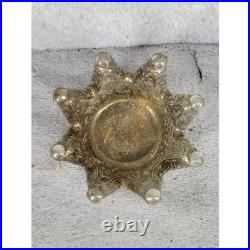 Maggies Merc Gls Crown Votive Holder Clear Glass Candle Holder