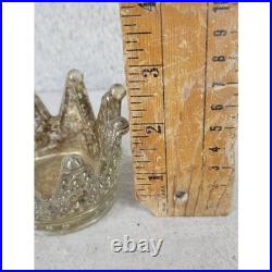 Maggies Merc Gls Crown Votive Holder Clear Glass Candle Holder