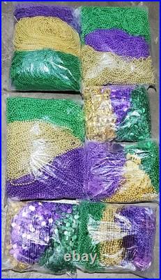 Mardi Gras Beads Bulk (1000 Pcs) Decorations Beads Necklaces Parade-Festivals