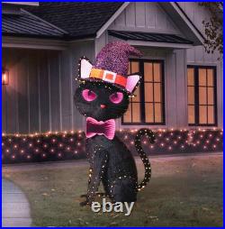 Mark 5' Pre-Lit Black Cat Halloween Yard Decoration