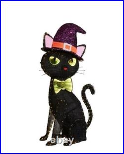 Mark 5' Pre-Lit Black Cat Halloween Yard Decoration