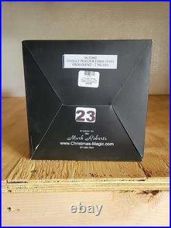 Mark Roberts 70/500 Jewel Ornament Original Box Vintage Peacock Floral Purple