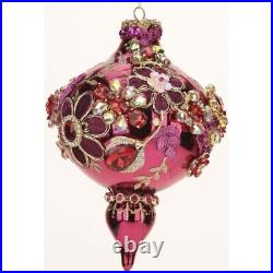Mark Roberts Christmas 2023 King's Jewel Finial Ornament, Red Shiny Mark Roberts Christmas 2023 King's Jewel Finial Ornament, Red Shiny