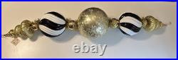 Mark Roberts Christmas Royal Jingle Swag 58 Black White Gold New with Defects Mark Roberts Christmas Royal Jingle Swag 58 Black White Gold New with Defects